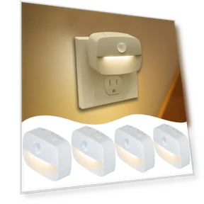 Motion Sensor Night Light Plug in 4 Pack — Night Lights, Sossi
