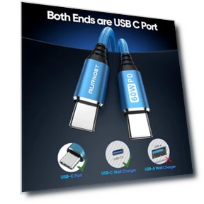 USB C to USB C Cable, 6FT 5-Pack — Cables, Aurnoet