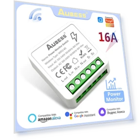 Wi-Fi Power Monitor Switch — Dimmer Switches, AUBESS