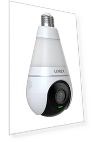 Wi-Fi Smart Lightbulb Camera — Smart Home Security, Lorex