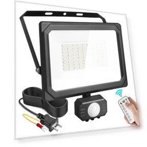 LED Sensor Motion Flood Light — Outdoor Security & Flood Lighting, SAMURAI STYLE