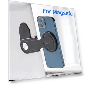 Magnetic Phone Holder Rotation Smartphone Laptop Back Mount — Mounts, Rainbow Rain