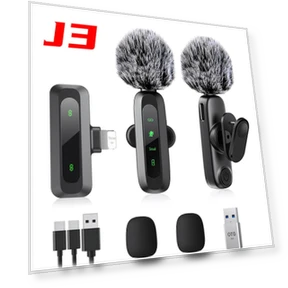 Smart Noise-Canceling Mini Microphone for Outdoor Live Streaming — Microphones, TopSky