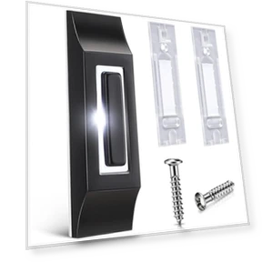 Solid Metal LED Light Up Doorbell Button — Push Buttons, Enhon