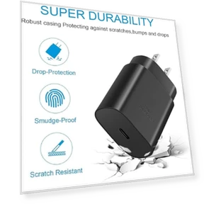 Super Fast Charging 25W USB C Wall Charger Block with 6ft Type C Charger Cable — Chargers, Guangdong Sangu Technology Co Ltd