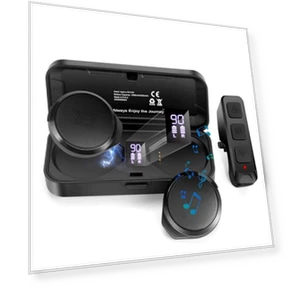 True Wireless Helmet Headset with Remote Control — Wireless Headsets for Powersports, FEYA