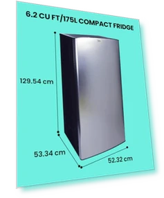 Compact Refrigerator with Freezer — Mini Fridges, Koolatron