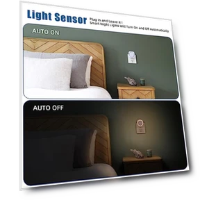 Dimmable Night Light with Dust to Dawn Sensor — Night Lights, EHENMALOM