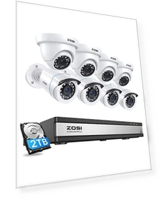 Full 1080p 16 Channel Home Security Camera System — Smart Home Security, ZOSI