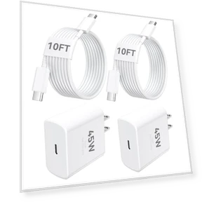 45W USB C Super Fast Charger Block with 10 FT Type C-C Long Cable Cord — Chargers, Shenzhen Xihuida Electronics Co., Ltd.