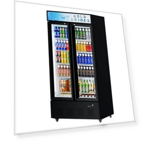 Commercial Beverage Refrigerator with Glass Door — Drink Coolers, ECEVT