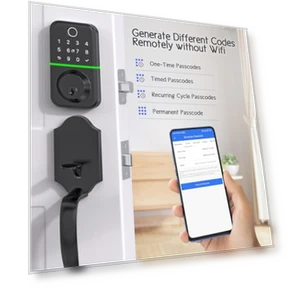 Deadbolt Smart Lock with Handle Set — Padlocks & Hasps, WiseGear