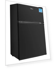 Double Door Mini Fridge with Freezer — Mini Fridges, Midea