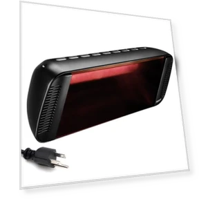 Black Infrared Electric Outdoor Patio Heater — Patio Heaters, Heliosa
