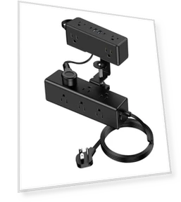 Dual Layer Desk Clamp Power Strip — Power Solutions & Surge Protection, VILONG