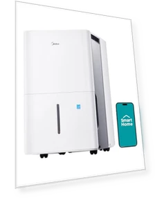 Energy Star Certified Dehumidifier — Air Moisture Control, Midea