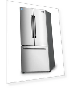 French Door Refrigerator with Built-in Ice Maker — Cooling Solutions, BLACK+DECKER
