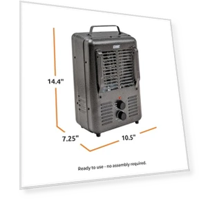 Portable Milkhouse Style Utility Space Heater — Portable Heating Solutions, EZ-HEAT