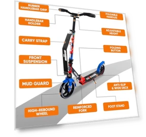 Renegade Kick Scooter — Push Scooters, Hurtle