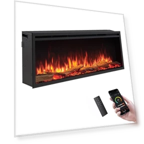 Smart Wall Mount & in Wall Recessed Electric Fireplace Insert — Electric Heating Solutions, LegendFlame