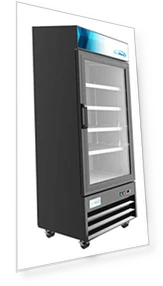Commercial Glass 1 Door Display Refrigerator Merchandiser — Drink Coolers, KoolMore