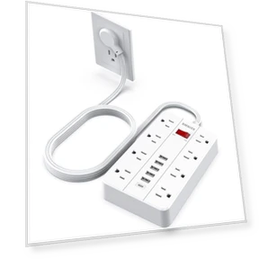 Power Strip with USB and Surge Protector — Power Solutions & Surge Protection, smnice