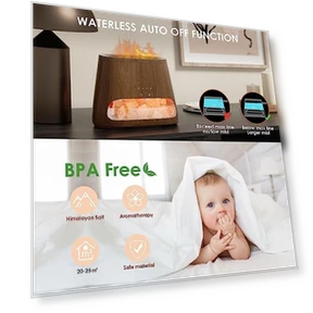 2-in-1 Himalayan Salt Lamp Diffuser — Salt Lamp, SALKING