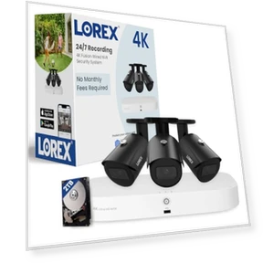 4K PoE Outdoor/Indoor Smart Home Security Camera System — Outdoor Security Cameras, Lorex