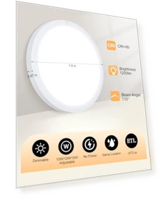 LED Flush Mount Ceiling Light — Close To Ceiling, ZYC