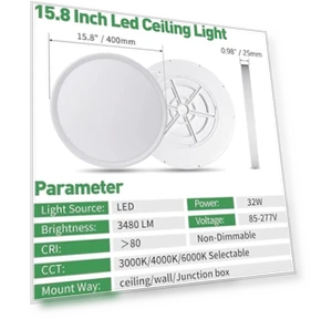 LED Flush Mount Ceiling Light — Overhead Lighting, FY WISDOM FLY LIGHTING