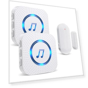 Wireless Door Chime with Contact Sensor Alarm — Kits, SanJie
