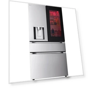 29 Cu. Ft. Stainless 4-Door Counter-Depth French Door Smart Refrigerator — Mini Fridges, LG