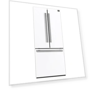 Espresso Gallipoli French Door Stainless Steel Refrigerator — Cooling Solutions, Forno