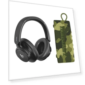 Hybrid ANC Headphones + Speaker Bundle — Over-Ear Headphones, Tronsmart
