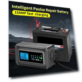 Intelligent Car Fast Charging Battery Automatic Smart Wet Dry Lead Acid Gel AGM Battery Motorcycle Pulse Repair Battery... — Chargers, Crown Global