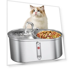 Stainless Steel Pet Drinking Fountain — Fountains, Holland Pia