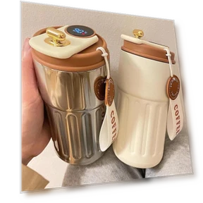 Stainless Steel Thermo Bottle with LED Temperature Display — Travel Drinkware, Garden Supplies My