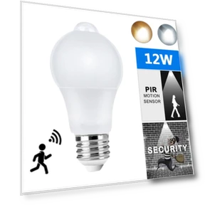 LED Motion Sensor Light Bulb — LED, JOHO - CarGear