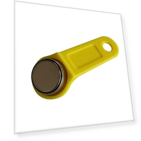 Readable RFID Touch Memory Key — Biometric Security, Scalloped Ocean