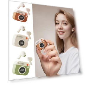 Retro Camera Bluetooth Headphones — In-Ear Headphones, huangkundesign