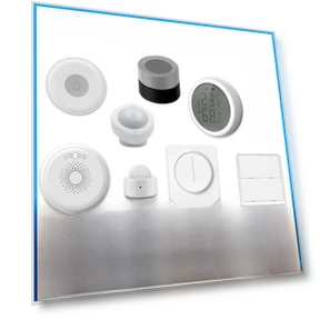 Smart Home Water Detector & Smoke Alarm with Wireless Temperature and Humidity Sensor — Smoke Detectors, Tuya