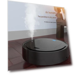 Smart Robot Vacuum 4-in-1 with USB Charging — Smart Cleaning Robots, Peach Bloom