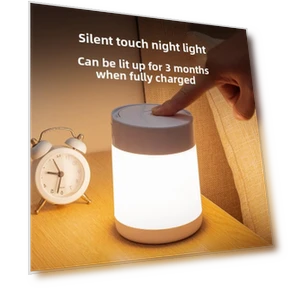 Touch Bedside Wireless Charger with Eye Protection Night Light — Chargers, TC Home lighting