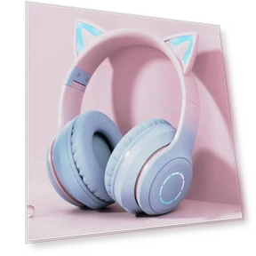 Cat Ear Bluetooth Gaming Headphones — Headsets, SmartGears