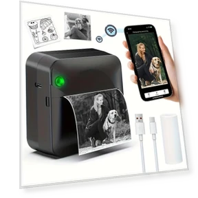 Mini Thermal Sticker Printer — Printer Parts, Power gears
