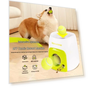 Smart Interactive Dog Tennis Ball Food Dispenser & Training Toy — Storage, TrendVibeCN
