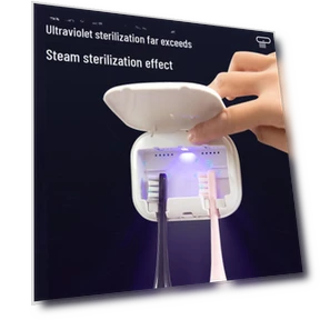 UV Wall-Mounted Smart Electric Toothbrush Sterilizer and Storage Rack — Toothbrush Holders, TrendVibeCN