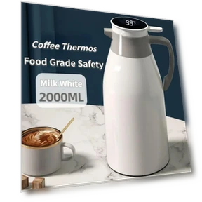 Digital Display Coffee Thermos — Travel Drinkware, Garden Supplies My