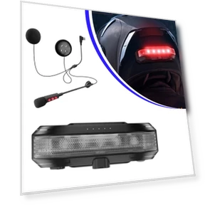 Motorcycle Helmet Signal Light — Helmets & Accessories, YJMP Auto Parts