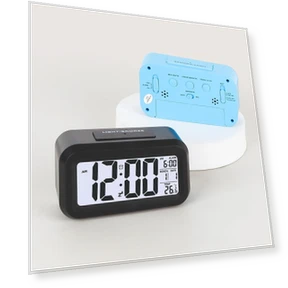 Silent Smart Alarm Clock with Large Temperature Display — Alarm, WoW Home
